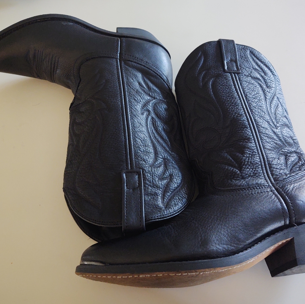 Unbranded Leather Western Cowboy Boots